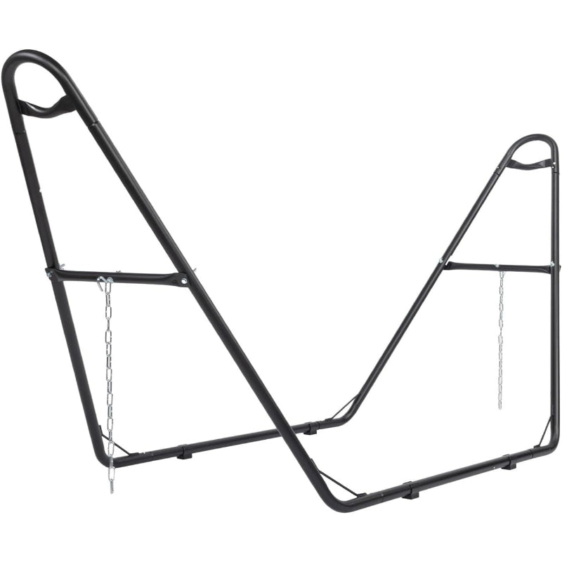 Black Sandblasted Iron Hammock Stand Only