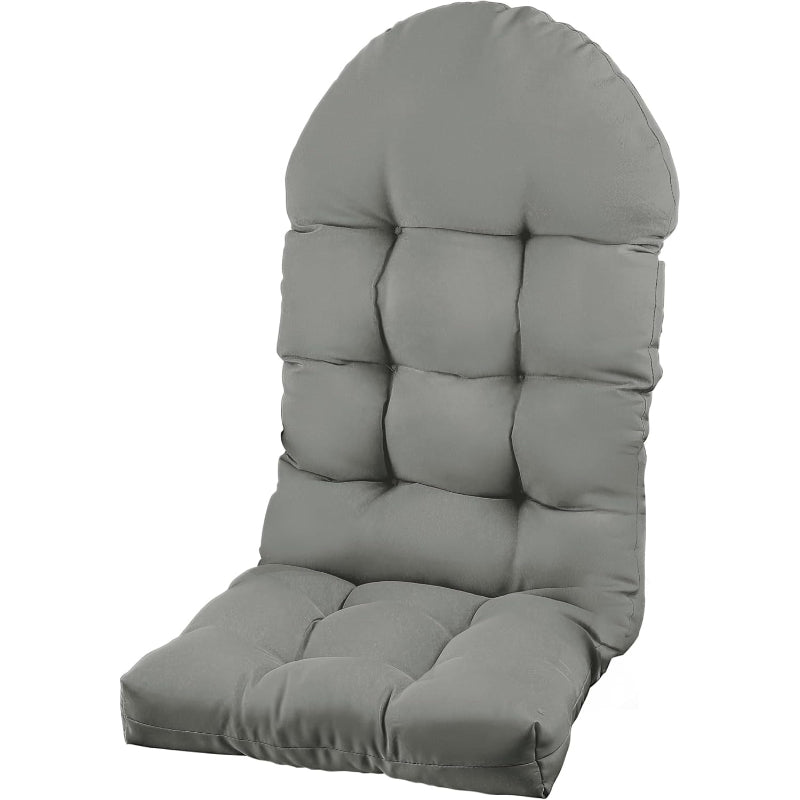 Gray High‑Back Chair Cushion