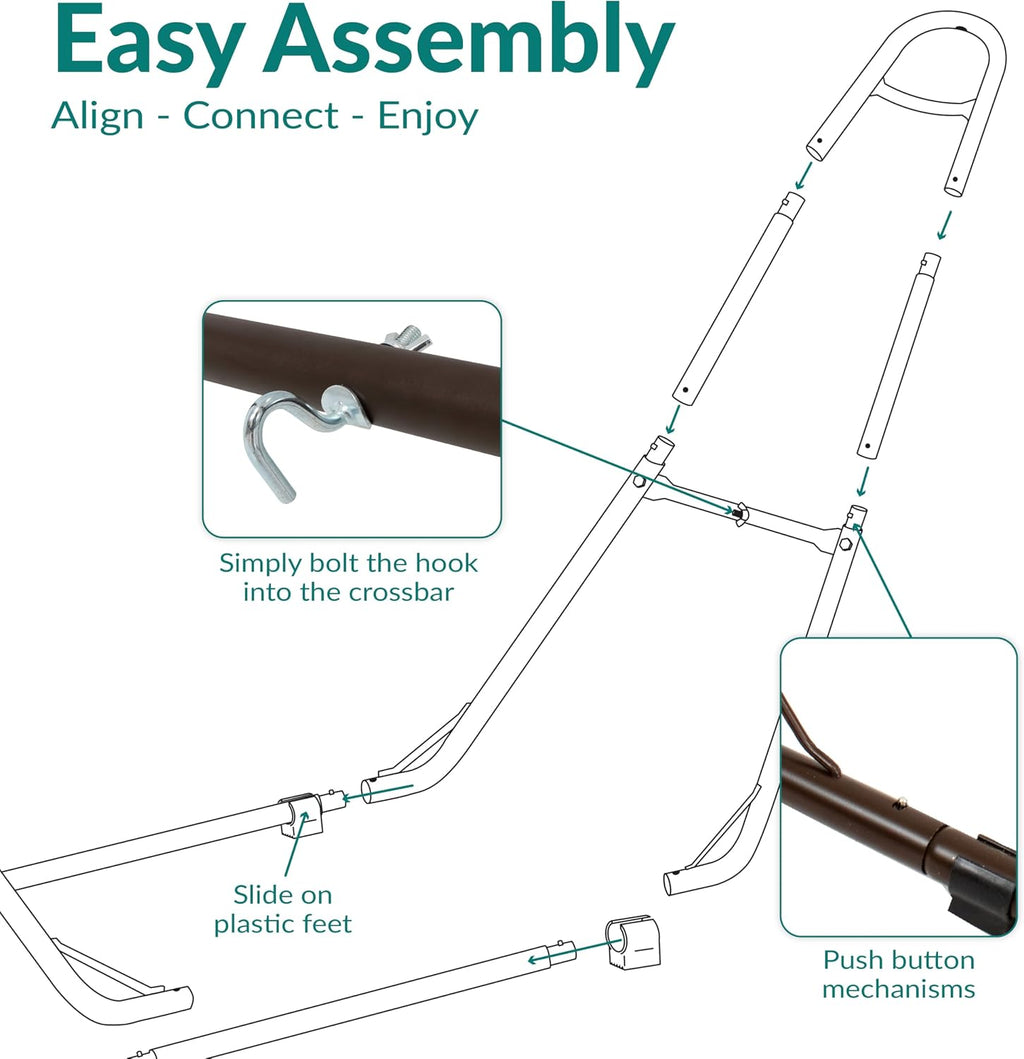 Universal Heavy‑Duty Hammock Stand with Chains