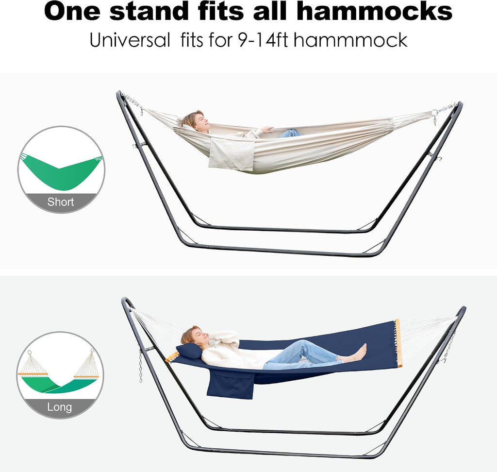 Heavy‑Duty Outdoor Hammock Stand 600‑LBS