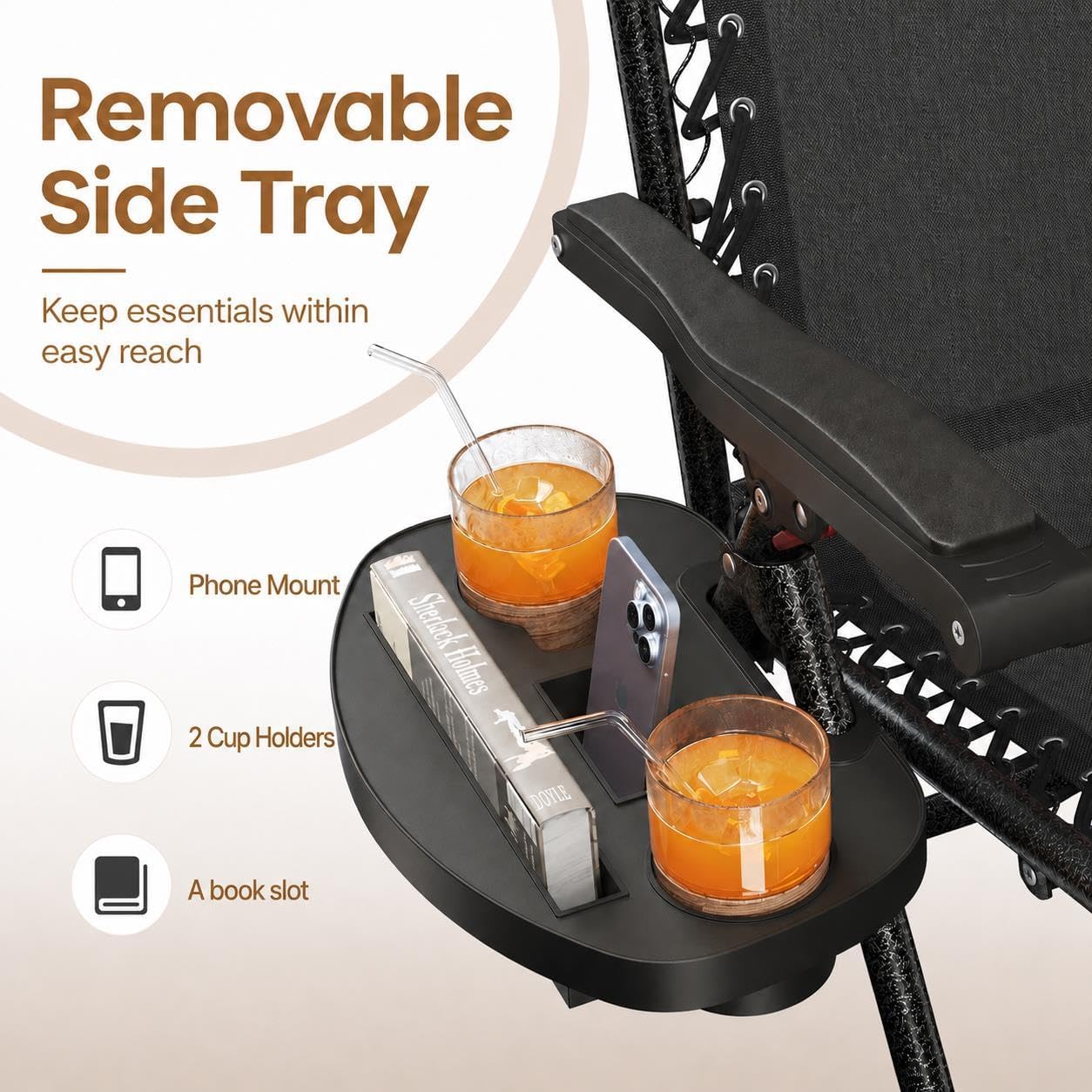 Dark Black 2‑Pack Zero Gravity Recliners