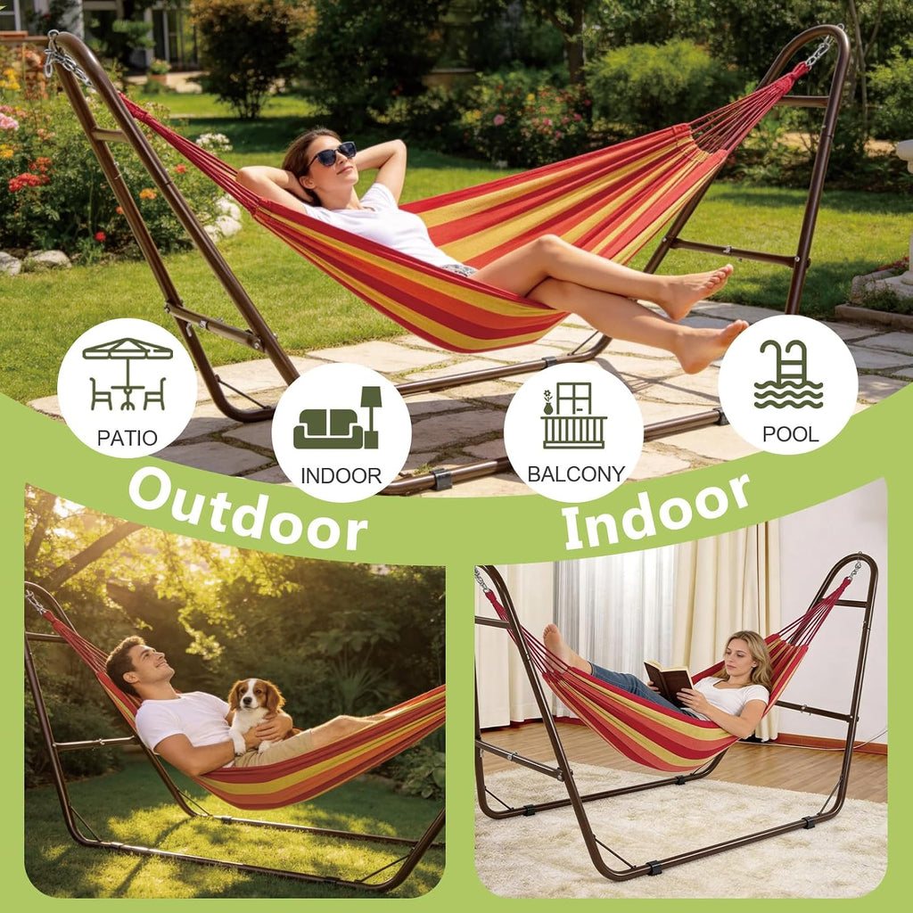 Heavy‑Duty Steel Hammock Stand 550‑LBS