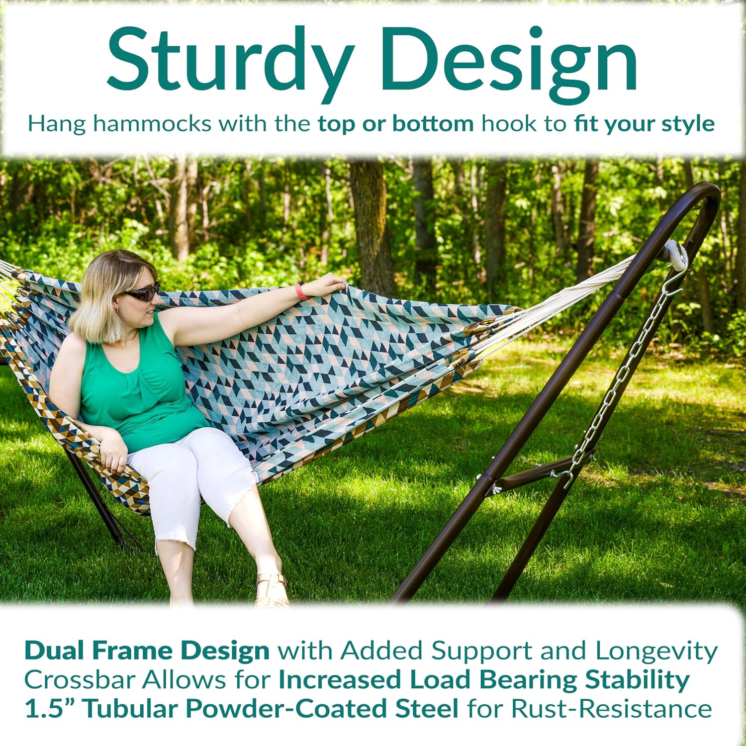 Universal Heavy‑Duty Hammock Stand with Chains