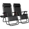 Dark Black 2‑Pack Zero Gravity Recliners