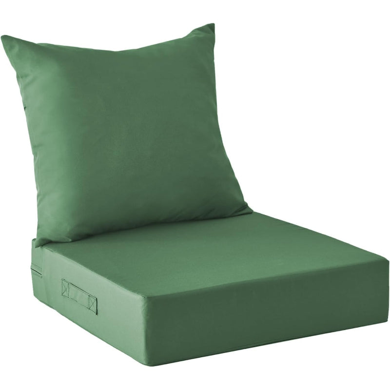 Forest Green Outdoor Patio Seat Cushion Set